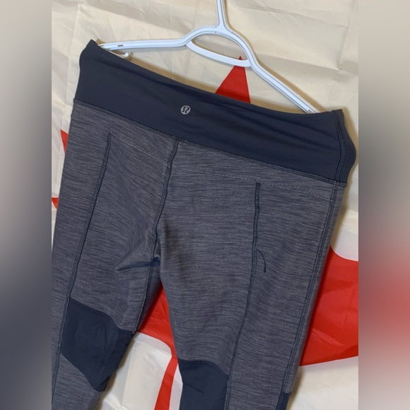 Lululemon Inspire Tight gray Splatter Mesh Leggings Size M - Picture 4 of 6